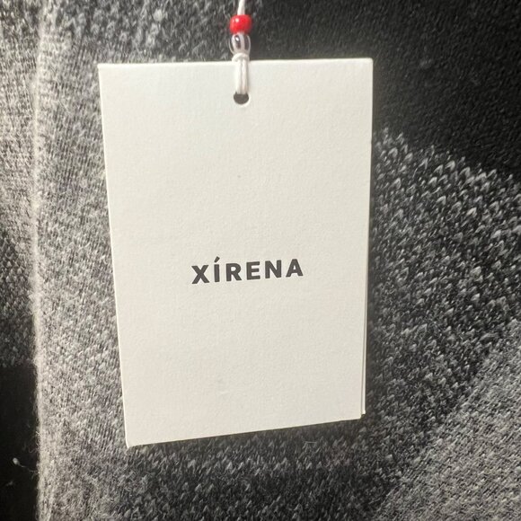 NWT Xirena Wynter Poncho Black Ash Size XS/S Plaid with Stitch Detail Hemming - Picture 5 of 7